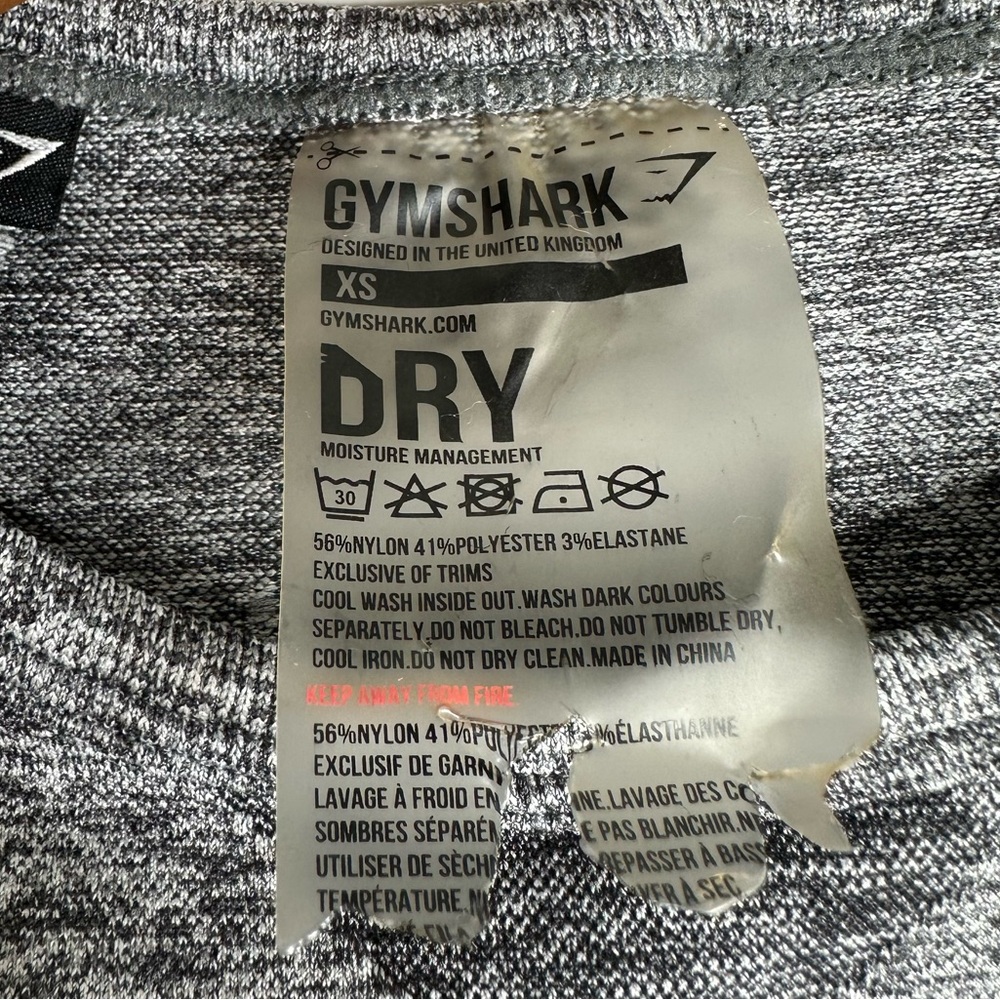 Gymshark Women’s Flex Sports Long Sleeve Crop Top Size XS - Picture 2 of 7
